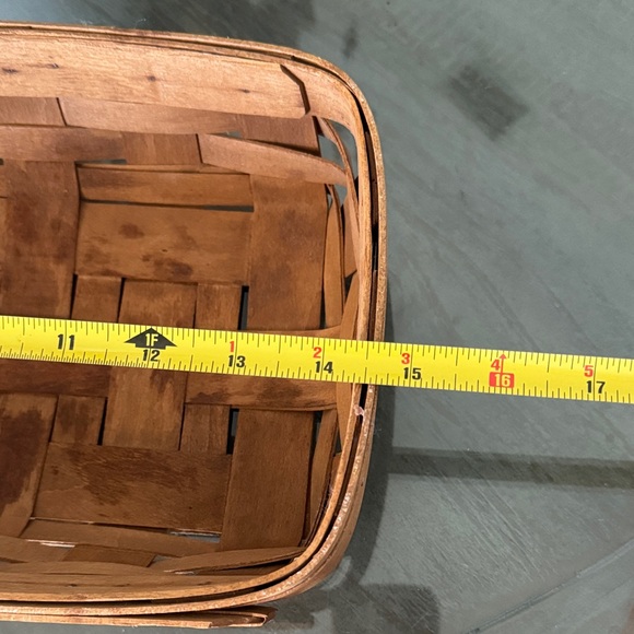 Longaberger Rich Brown Rectangular Basket - Picture 4 of 7